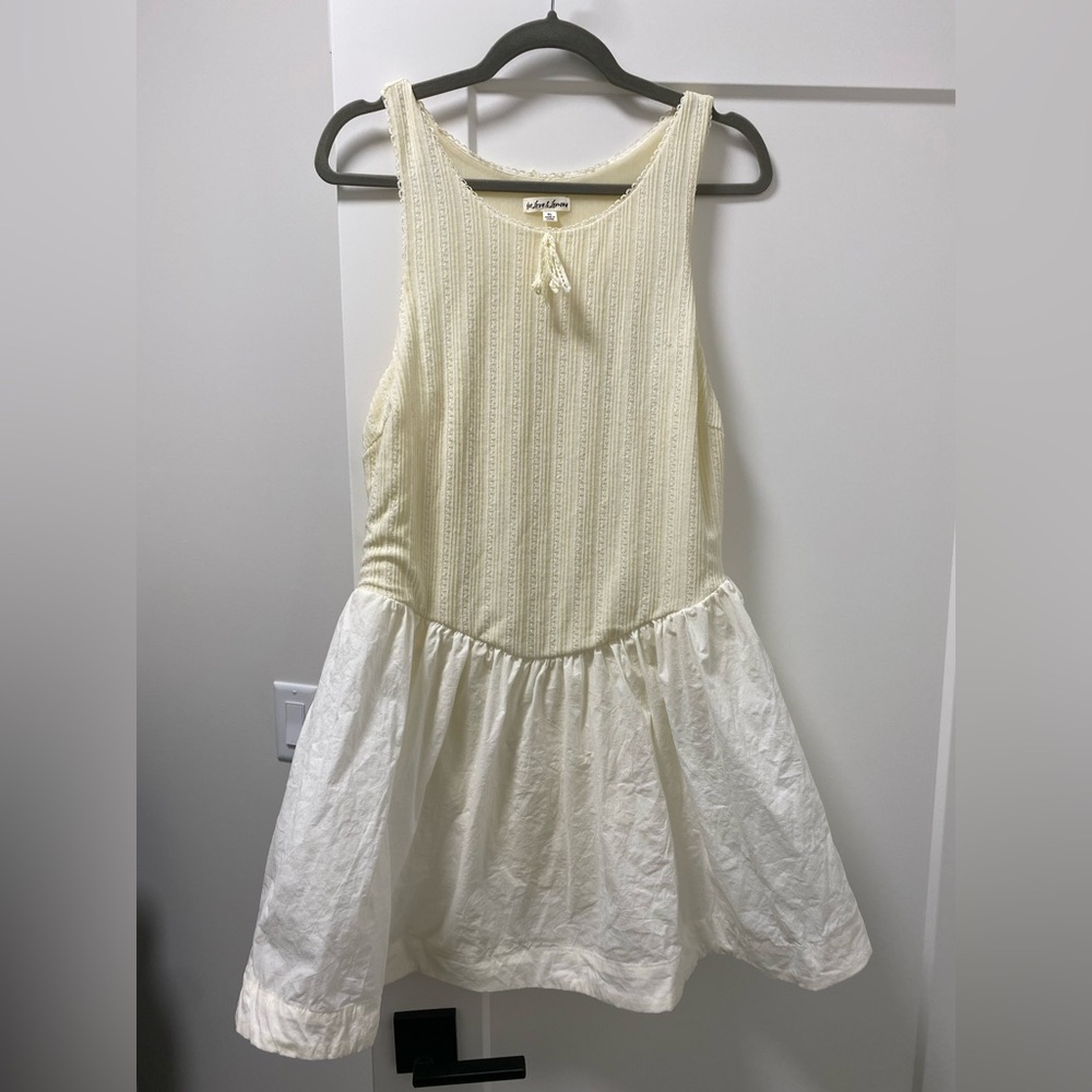 For Love & Lemons Billie Mini Dress in Cream